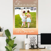 Ballet Beste Vrienden Dans Quote & Foto Poster (Thuiskantoor)