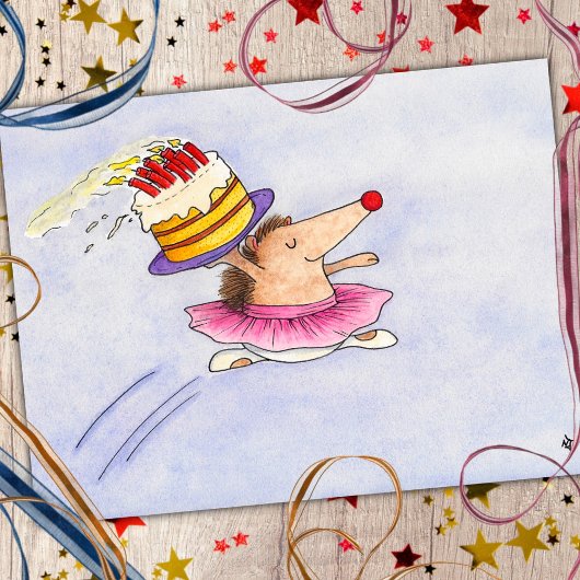 Ballet Birthday briefkaart van Nicole Janes