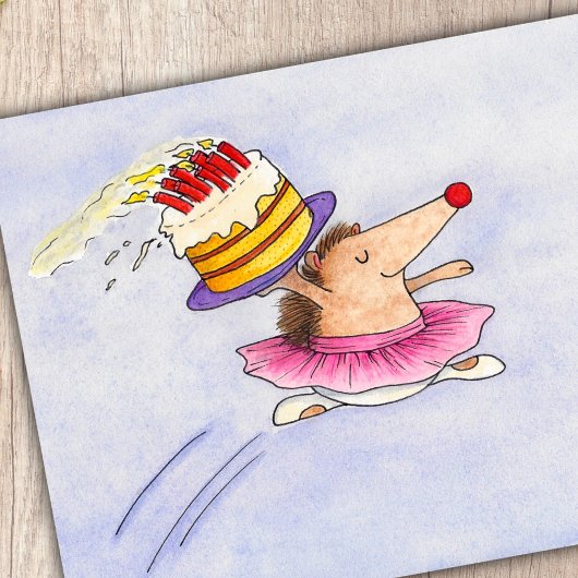 Ballet Birthday briefkaart van Nicole Janes