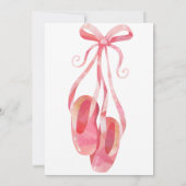 Ballet Birthday Invitation Kaart (Achterkant)
