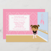 Ballet Birthday Party Invitation Kaart (Voorkant / Achterkant)