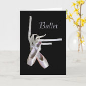 'Ballet' Blank Wenskaart Kaart (Gele Bloem)