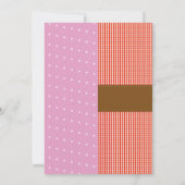 Ballet & Boerderij Joint Boy Girl Verjaardag Pink  Kaart (Achterkant)