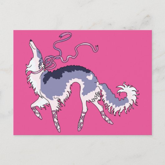 Ballet Borzoi Briefkaart (Voorkant)