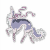 Ballet Borzoi Die Cut Vinyl Sticker (Voorkant)