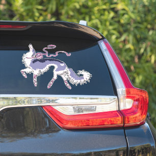 Ballet Borzoi Die Cut Vinyl Sticker