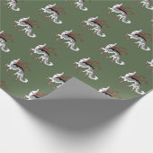 Ballet Borzoi Holiday Wrapping Paper Cadeaupapier (Hoek)