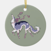 Ballet Borzoi Keramisch Ornament (Voorkant)