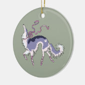 Ballet Borzoi Keramisch Ornament (Links)
