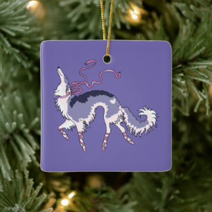 Ballet Borzoi Kerst Ornament
