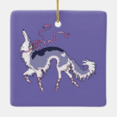 Ballet Borzoi Kerst Ornament (Achterkant)