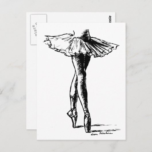 ballet briefkaart (Voorkant / Achterkant)