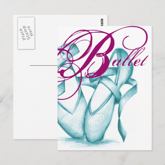 ballet briefkaart (Voorkant / Achterkant)