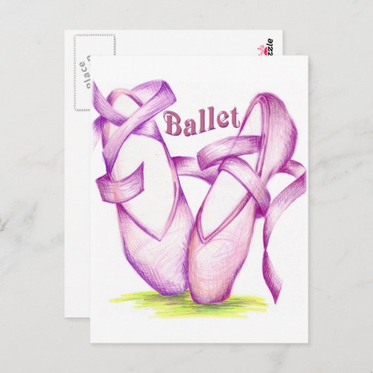 ballet briefkaart (Voorkant / Achterkant)