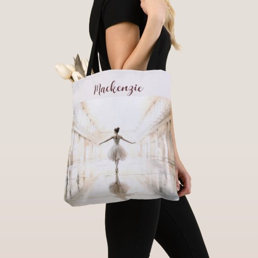 Ballet Canvas tas, gepersonaliseerd met Quote Tote Bag (Dichtbij)