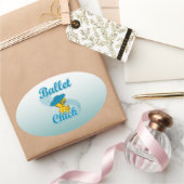 Ballet Chick #3 Ovale Sticker (Geschenken)