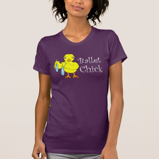 Ballet Chick Tekst T-shirt (Voorkant)