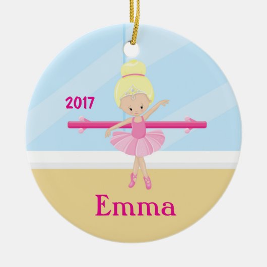 Ballet Class Ballerina Crown Ballet Room Ornament (Voorkant)