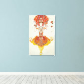 Ballet Costume voor 'The Firebird', van Stravinsky Canvas Afdruk (Insitu (Houten vloer))