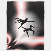 Ballet Couple Dance Fleece Deken (Voorkant)