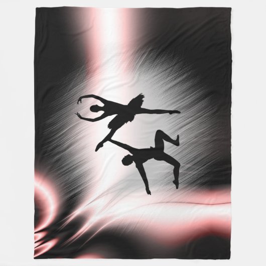 Ballet Couple Dance Fleece Deken (Voorkant)