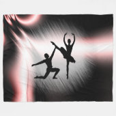 Ballet Couple Dance Fleece Deken (Voorkant (Horizontaal))
