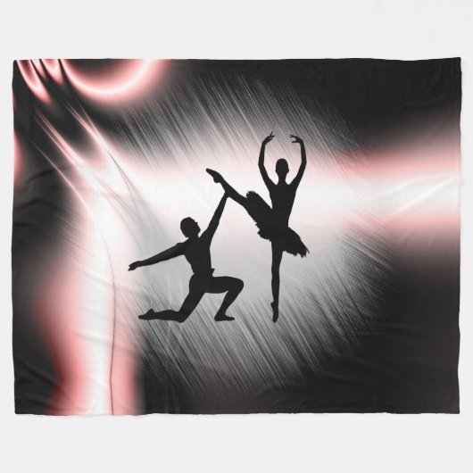 Ballet Couple Dance Fleece Deken (Voorkant (Horizontaal))