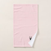 Ballet Couple Dance Pink Accent Bad Handdoek (Handdoek)