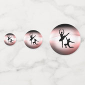 Ballet Couple Dance Pink Accent Confetti (Achterkanten)