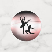 Ballet Couple Dance Pink Accent Confetti (Kleine voorkant)