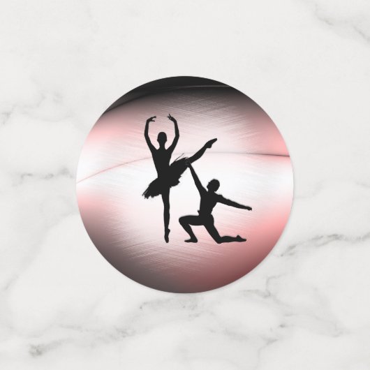 Ballet Couple Dance Pink Accent Confetti (Kleine voorkant)
