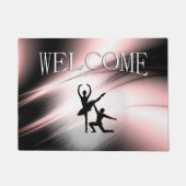 Ballet Couple Dance Pink Accent Deurmat (Voorkant)