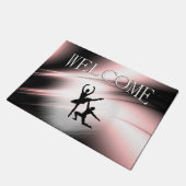 Ballet Couple Dance Pink Accent Deurmat (Schuin)