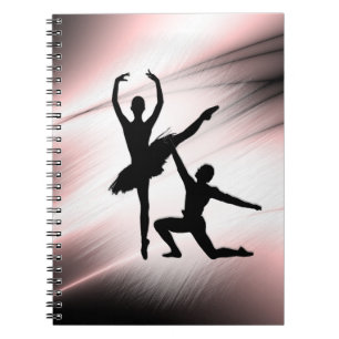 Ballet Couple Dance Pink Accent Notitieboek