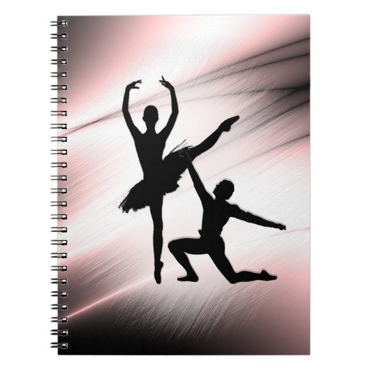 Ballet Couple Dance Pink Accent Notitieboek (Voorkant)