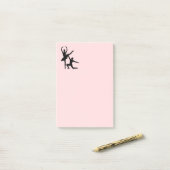 Ballet Couple Dance Pink Post-it® Notes (Op bureau)