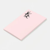 Ballet Couple Dance Pink Post-it® Notes (Schuin)