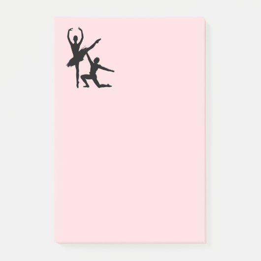 Ballet Couple Dance Pink Post-it® Notes (Voorkant)