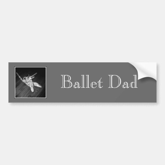 'Ballet Dad'-Bumpersticker Bumpersticker (Voorkant)