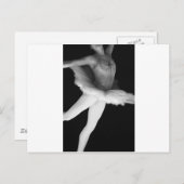 Ballet - Dance - Ballerina 9 - Zwart-wit Briefkaart (Voorkant / Achterkant)