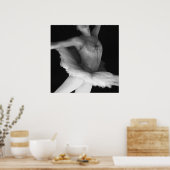 Ballet - Dance - Ballerina 9 - Zwart-wit Poster (Keuken)