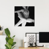Ballet - Dance - Ballerina 9 - Zwart-wit Poster (Thuiskantoor)