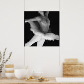 Ballet - Dance - Ballerina 9 - Zwart-wit Poster (Keuken)