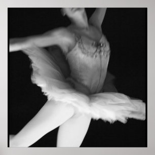 Ballet - Dance - Ballerina 9 - Zwart-wit Poster