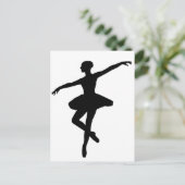 Ballet Dance Ballerina Briefkaart (Staand voorkant)