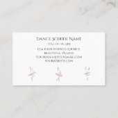 Ballet Dance Beauful Ballerina Professional Visitekaartje (Achterkant)