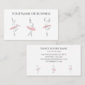 Ballet Dance Beauful Ballerina Professional Visitekaartje (Voorkant / Achterkant)