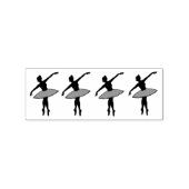 Ballet Dance Dancers Toe Dancing Ballerina Stamp Rubberstempel (Afrduk)