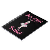 Ballet Dance Een meisje dat graag danst. Notitieboek (Linkerzijde)