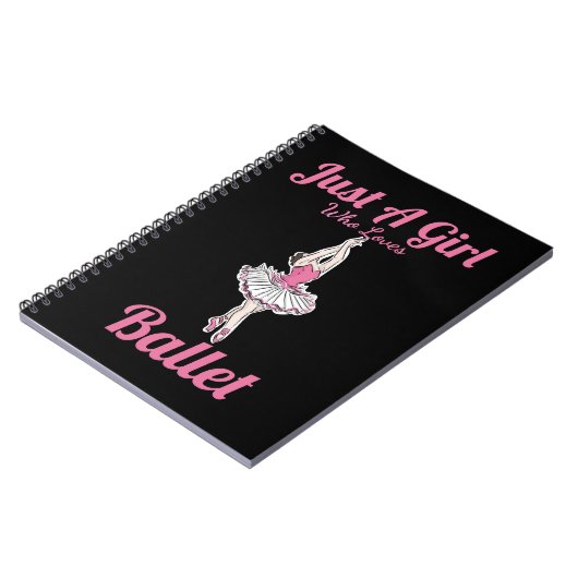 Ballet Dance Een meisje dat graag danst. Notitieboek (Linkerzijde)